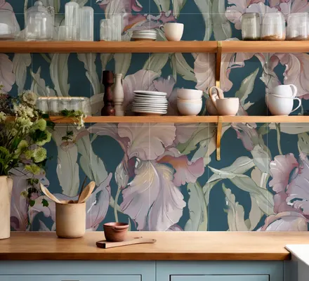 Арт. TILE-FLO-23 | Плитка | Плитка Irise Violet