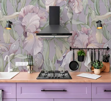 Арт. TILE-FLO-25 | Плитка | Плитка Irise Lilac