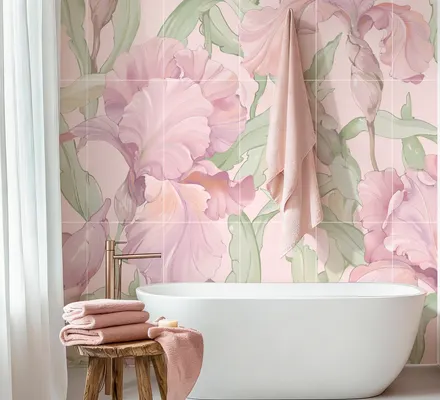 Арт. TILE-FLO-26 | Плитка | Плитка Irise Poudre