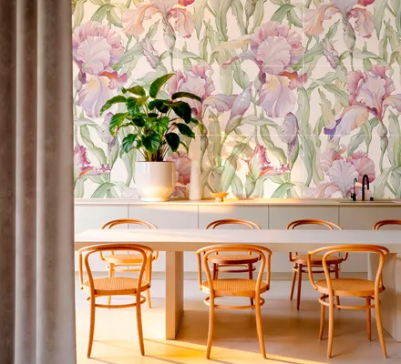 Арт. TILE-FLO-27 | Плитка | Плитка Irise Сrème