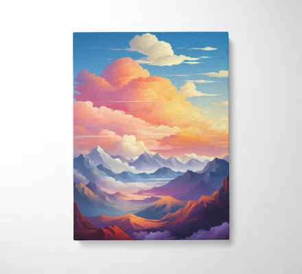 Арт. CAN-157 | Интерьерные картины | Облачность (Прямоугольник)