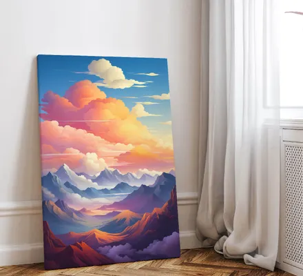 Арт. CAN-157 | Интерьерные картины | Облачность (Прямоугольник)