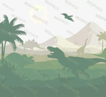 Арт. KIDS-84 | Обои | Мезозой