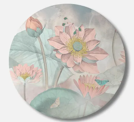 Арт. CAN-98 | Интерьерные картины | Нимфея (Круг)