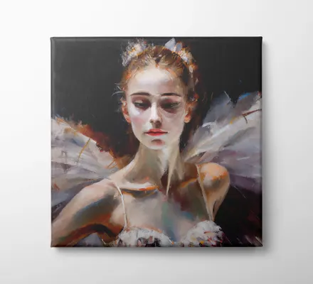 Арт. CAN-94 | Интерьерные картины | Белый лебедь (Квадрат)