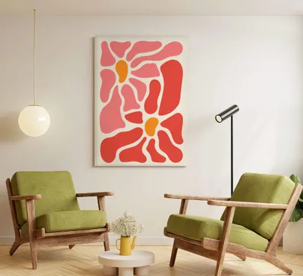 Арт. CAN-96 | Интерьерные картины | Матрикария (Прямоугольник)