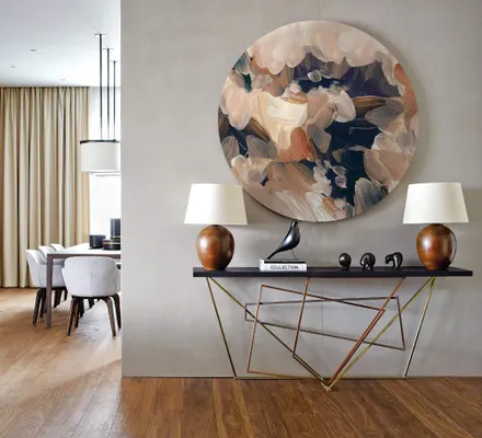 Арт. CAN-100 | Интерьерные картины | Азур (Круг)