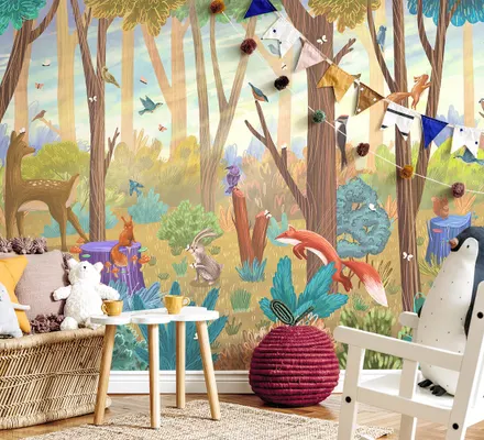 Арт. KIDS-66 | Обои | Солнечная опушка