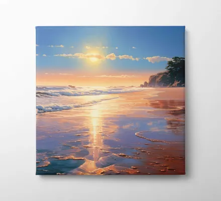 Арт. CAN-170 | Интерьерные картины | Солнечный прилив (Квадрат)