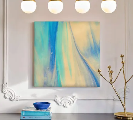 Арт. CAN-102 | Интерьерные картины | Золотой песок (Квадрат)