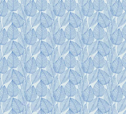 Арт. FLO-06-2 | Обои | Гербарный лист (голубые)