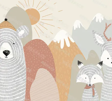 Арт. KIDS-87 | Обои | Большое путешествие