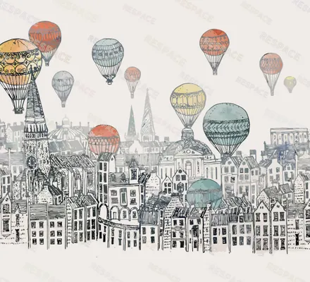 Арт. MOD-59-1 | Обои | Небо над Парижем