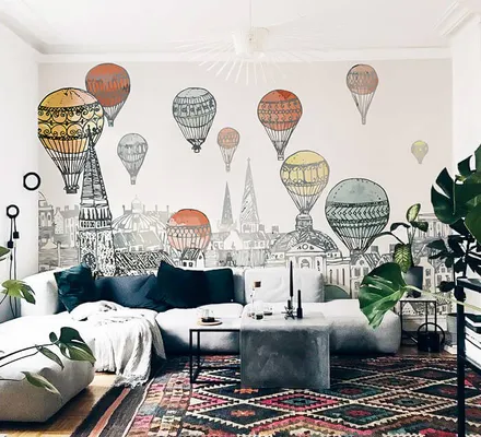 Арт. MOD-59-1 | Обои | Небо над Парижем