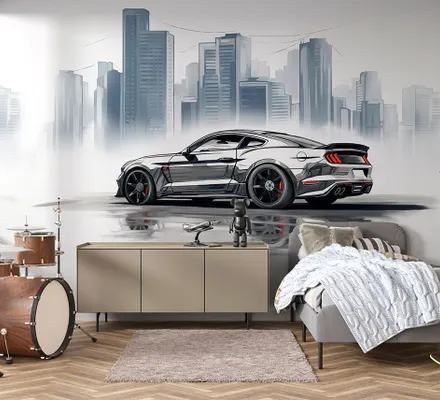 Арт. KIDS-91 | Обои | Мустанг