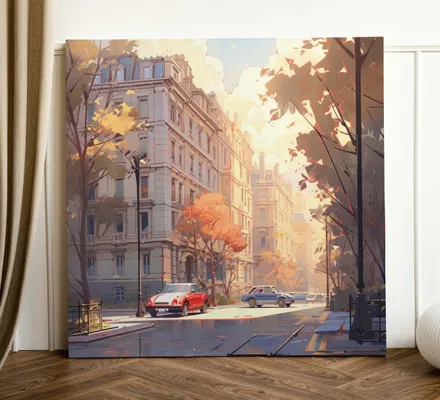 Арт. CAN-172 | Интерьерные картины | После дождя (Квадрат)