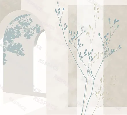 Арт. ARCH-03 | Обои | Грани рассвета (Цветовая вариация №4)