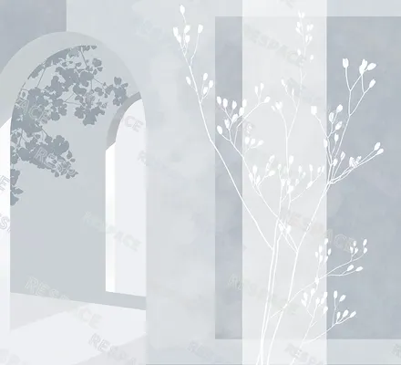 Арт. ARCH-03 | Обои | Грани рассвета (Цветовая вариация №2)