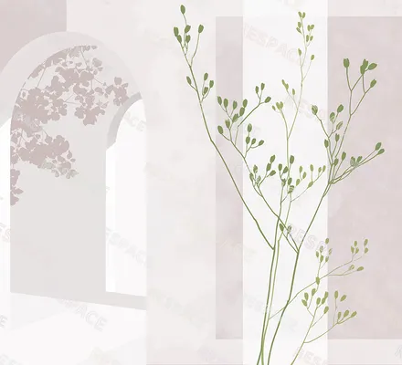 Арт. ARCH-03 | Обои | Грани рассвета (Цветовая вариация №3)