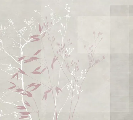 Арт. ARCH-04 | Обои | Флора и форма (Цветовая вариация №5)