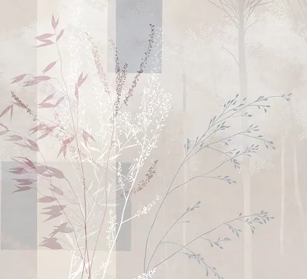 Арт. ARCH-06 | Обои | Плоскости леса (Цветовая вариация №3)