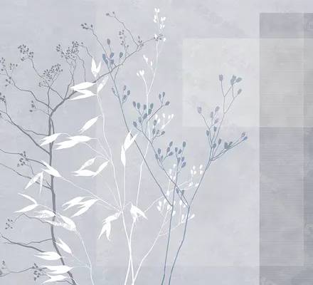 Арт. ARCH-04 | Обои | Флора и форма (Цветовая вариация №2)