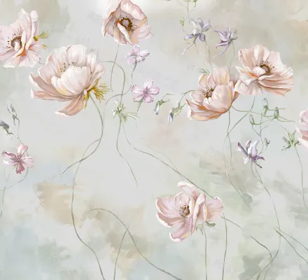 Арт. FLO-88 | Обои | Анемон Гарден (Цветовая вариация №5)