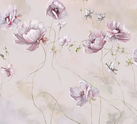 Арт. FLO-88 | Обои | Анемон Гарден (Цветовая вариация №3)