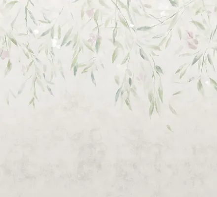 Арт. TILE-FLO-11 | Плитка | Плитка Шелковые листья