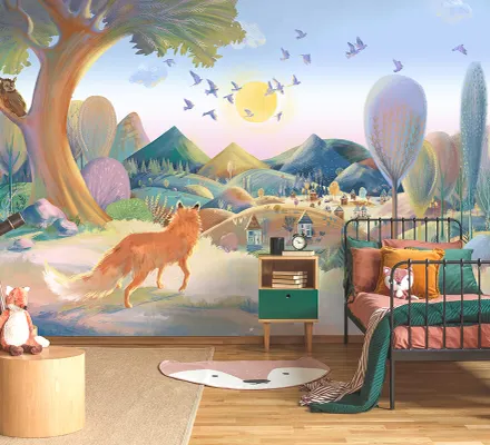 Арт. KIDS-71 | Обои | Мистер Фокс