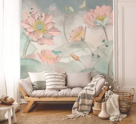 Арт. FLO-61 | Обои | Нимфея