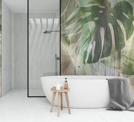 Арт. PAN-JUN-17 | Плитка | Монстера (Плитка)