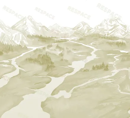 Арт. MNT-19 | Обои | Архипелаг (Цветовая вариация №3)