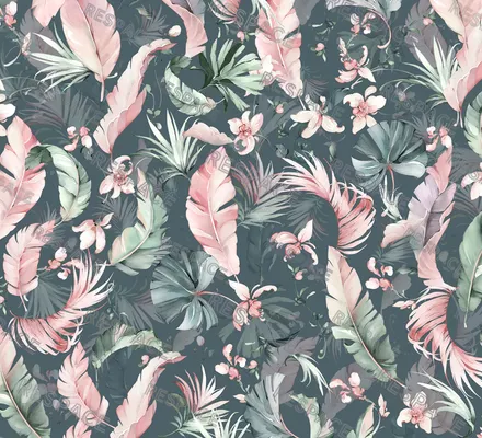 Арт. FLO-82 | Обои | Аруба (Цветовая вариация №2)