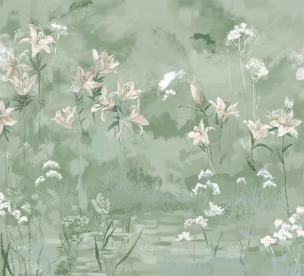 Арт. FLO-73 | Обои | Дебют (Цветовая вариация №2)