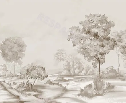 Арт. NAT-28 | Обои | Коста Брава (Цветовая вариация №3)