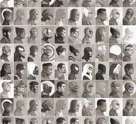 Арт. KIDS-94 | Обои | Марвел (Цветовая вариация №3)