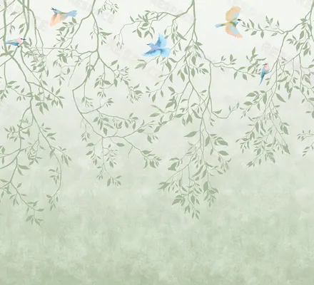 Арт. CLAS-52 | Обои | Сиалия (Цветовая вариация №3)