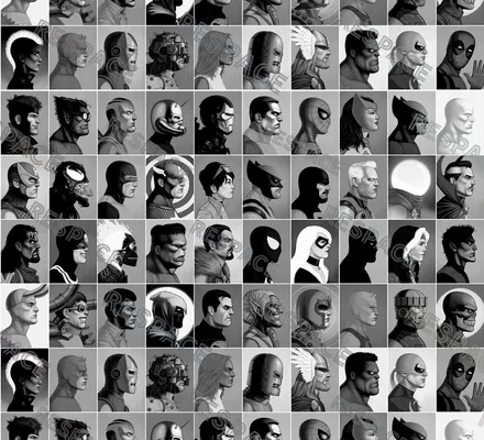 Арт. KIDS-94 | Обои | Марвел (Цветовая вариация №2)