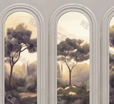 Арт. CLAS-59 | Обои | Аркадия (Цветовая вариация №2)