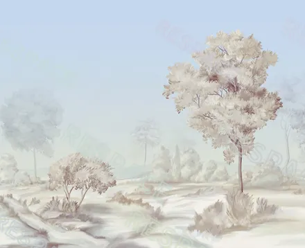 Арт. NAT-28 | Обои | Коста Брава (Цветовая вариация №2)