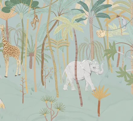 Арт. KIDS-90 | Обои | Киплинг (Цветовая вариация №5)