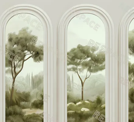 Арт. CLAS-59 | Обои | Аркадия (Цветовая вариация №4)