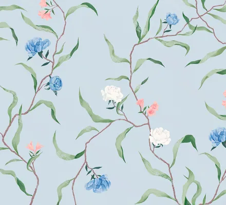 Арт. FLO-75 | Обои | Валери (Цветовая вариация №4)