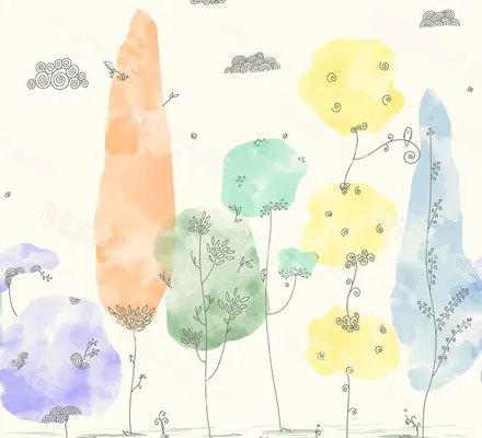 Арт. KIDS-83 | Обои | Дюран Дюран (Цветовая вариация №4)