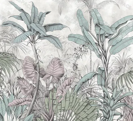 Арт. NAT-29 | Обои | Джуманджи (Цветовая вариация №5)