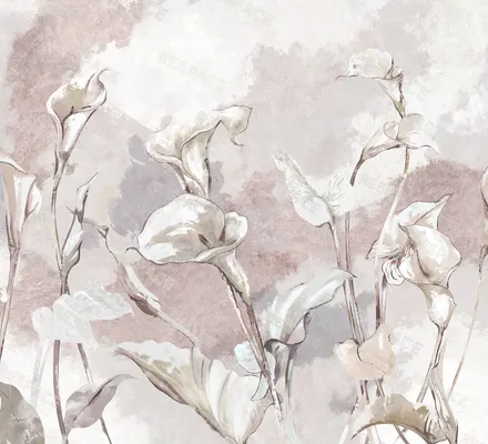 Арт. FLO-80 | Обои | Ода (Цветовая вариация №2)