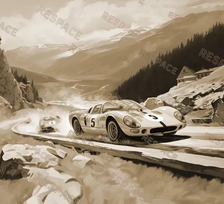 Арт. KIDS-92 | Обои | Гран Туризмо (Цветовая вариация №2)