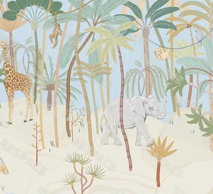 Арт. KIDS-90 | Обои | Киплинг (Цветовая вариация №3)