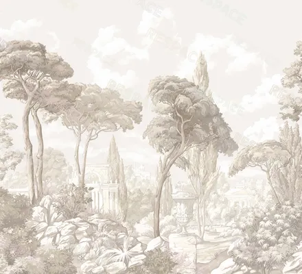 Арт. CLAS-55 | Обои | Ливадия (Цветовая вариация №5)